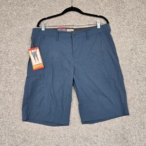 Weatherproof Vintage shorts Men 34 Packable Hybrid Trail Shorts Blue stretch NEW